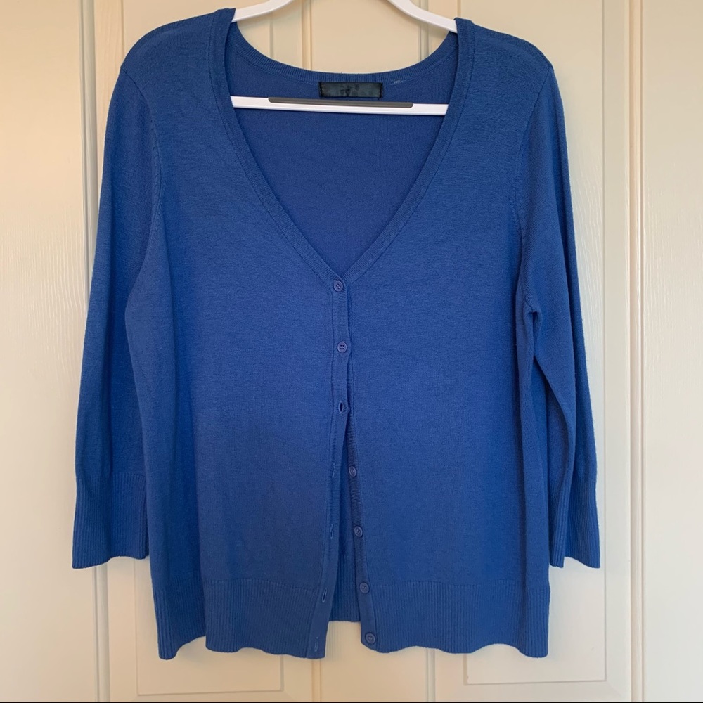 ModCloth blue school girl 3/4 sleeve cardigan